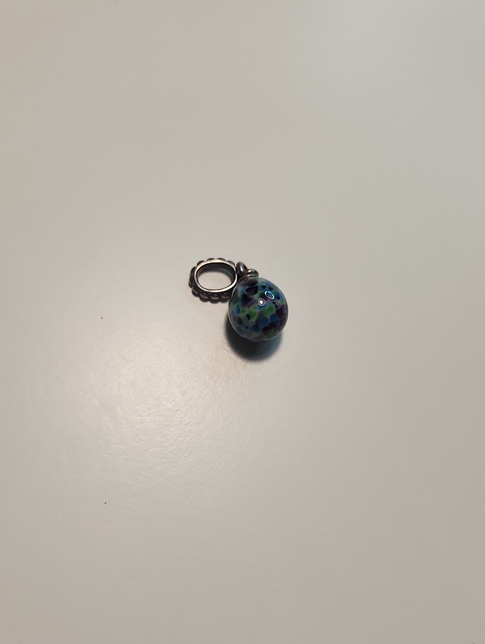 Pandora Multicolor Glass Bead Charm Pendant - Blue & Green